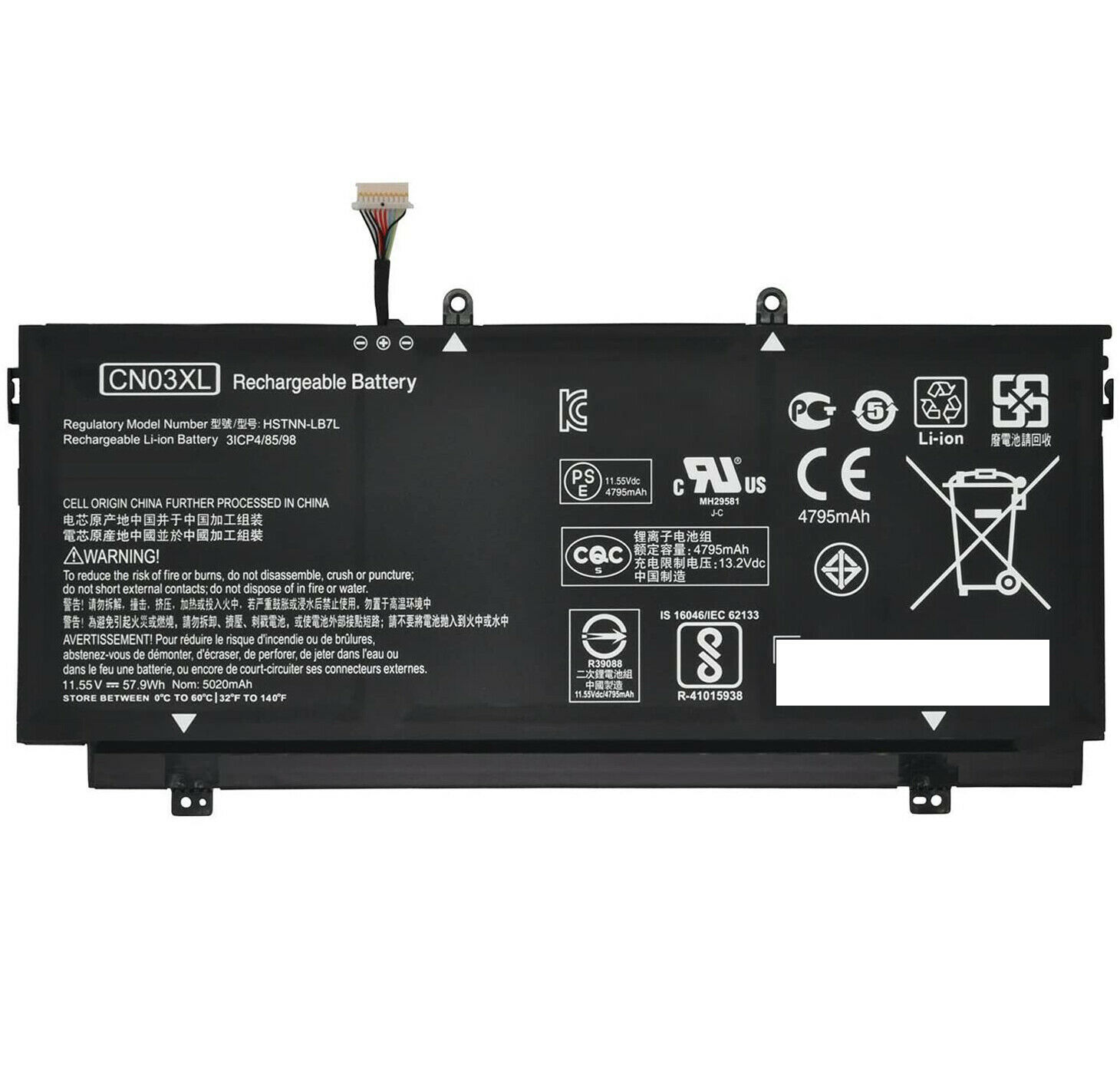 HP Envy 13-AB HSTNN-LB7L CN03XL CNO3XL (kompatibelt batteri)