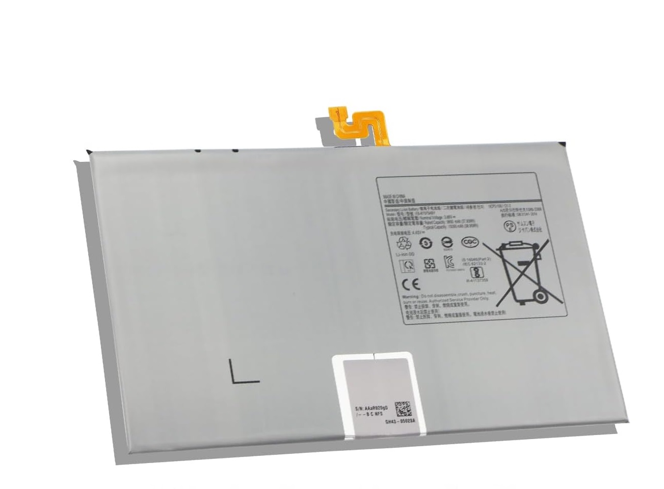 EB-BT975ABY Samsung Galaxy Tab S7 12.4 Plus 5G SM-T975N SM-T970 SM-T975 batteri (bild för) EB-BT975ABY Samsung Galaxy Tab S7 12.4 Plus 5G SM-T975N SM-T970 SM-T975 batteri