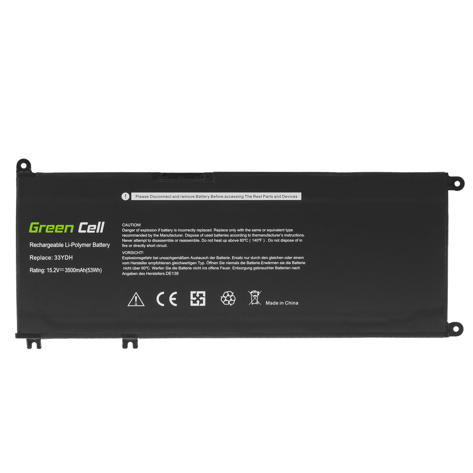 Dell Inspiron G3 17 3779 G5 15 5587 G7 15 7588 PVHT1 DNCWSCB6106B (kompatibelt batteri)