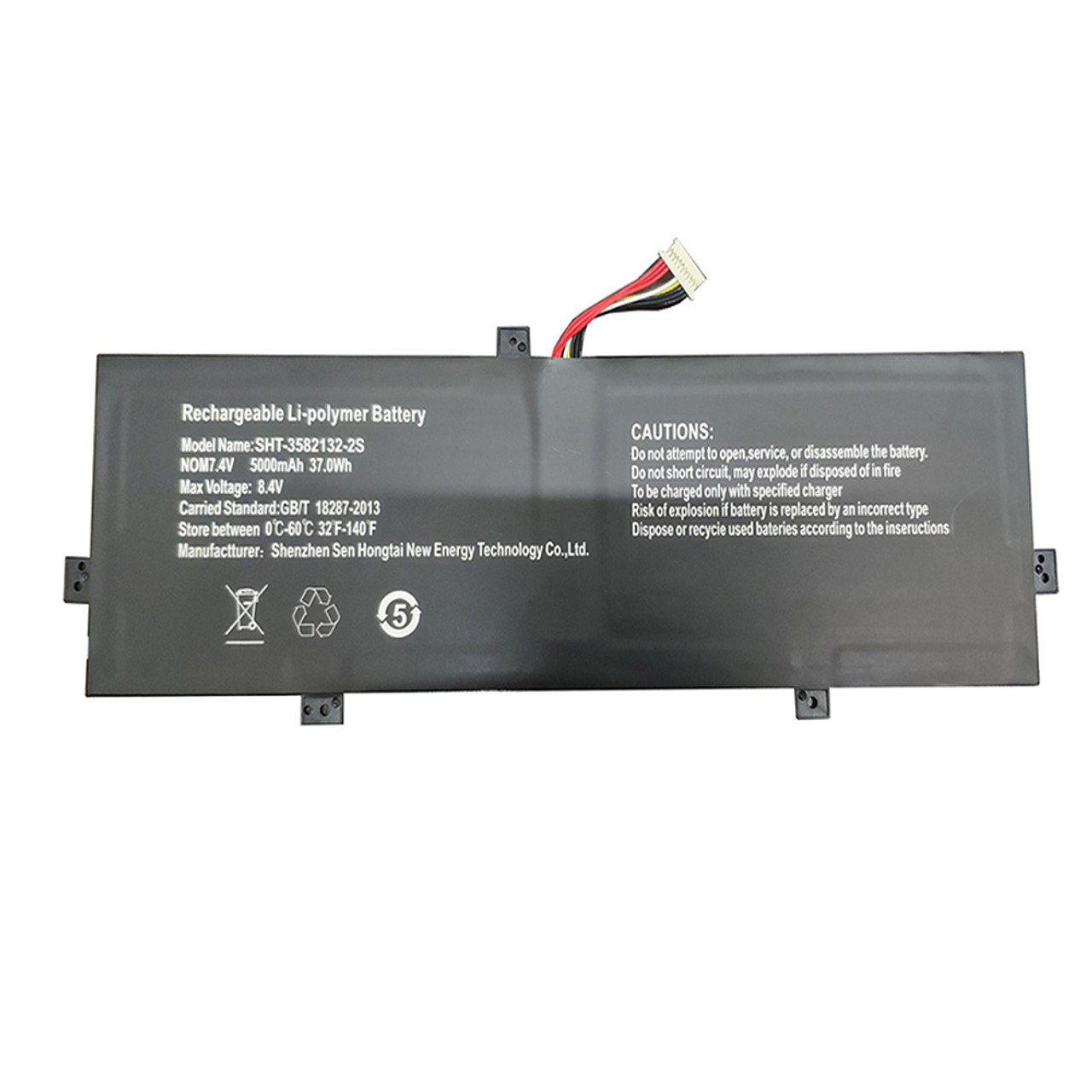 7.4V 5000mAh RTDPART 3582132-2S Haoqin haobook140(kompatibelt batteri)