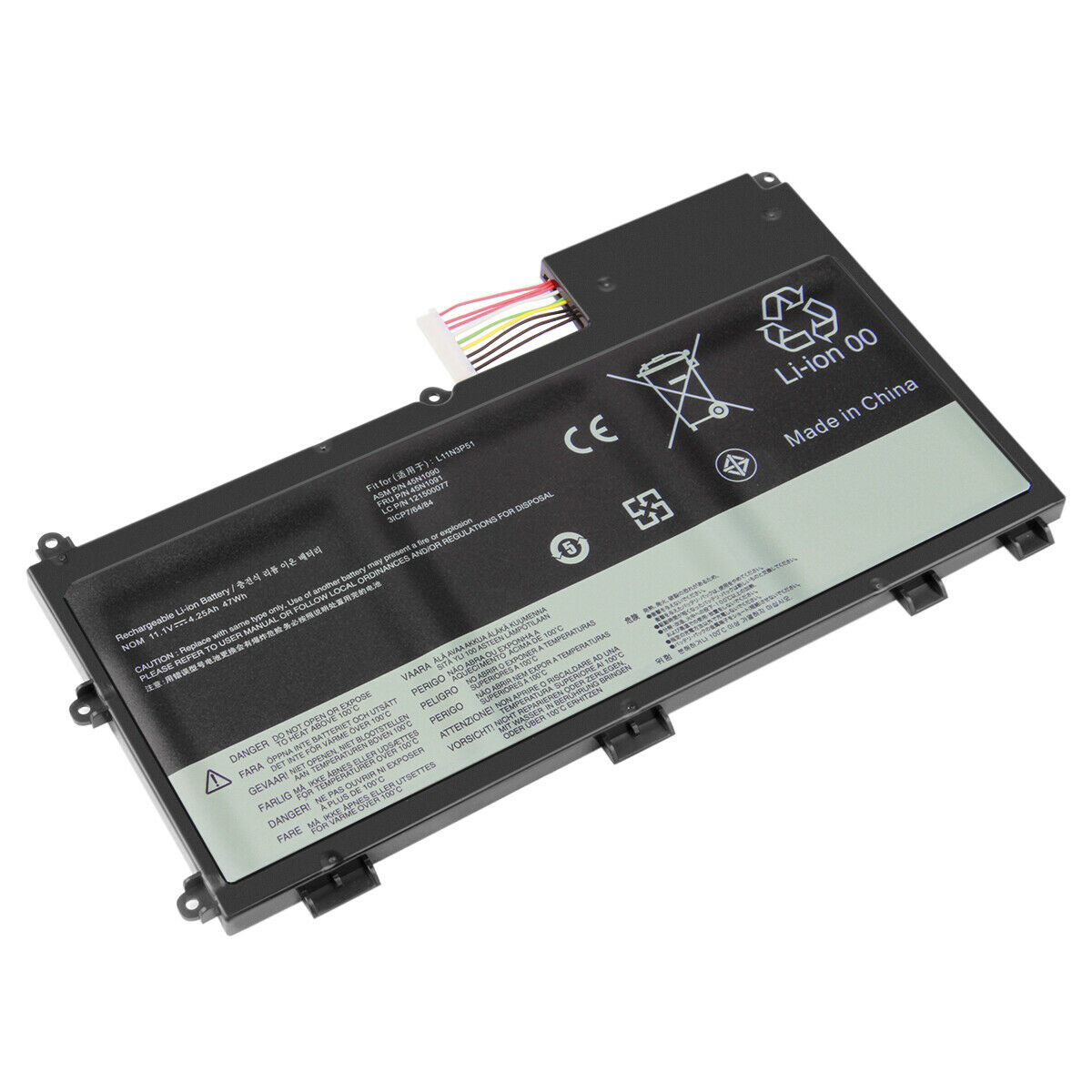 4250mAh Lenovo ThinkPad T430U Ultrabook L11S3P51 (kompatibelt batteri)