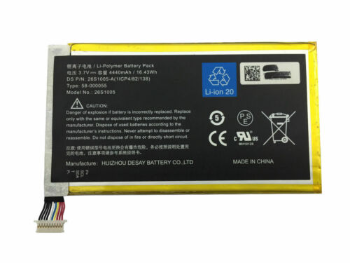 Amazon Typ 58-000055 (1ICP4/82/138) 3,7V Li-Polymer (kompatibelt batteri)