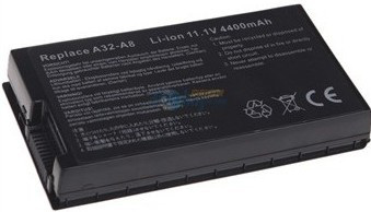 Asus A8 F8 A32-A8 X83 X83V X83Vb X83Vm F8S F80 N80 F81 N81 batteri (kompatibel)
