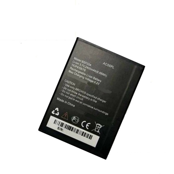 AC55PL BSF03A ARCHOS 55 PLATINUM Handy Smartphone 2400mah (kompatibelt batteri)