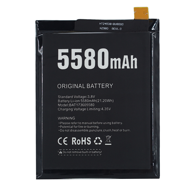 DOOGEE S60, DOOGEE S60 LITE 5580mAh 3.8V (kompatibelt batteri)