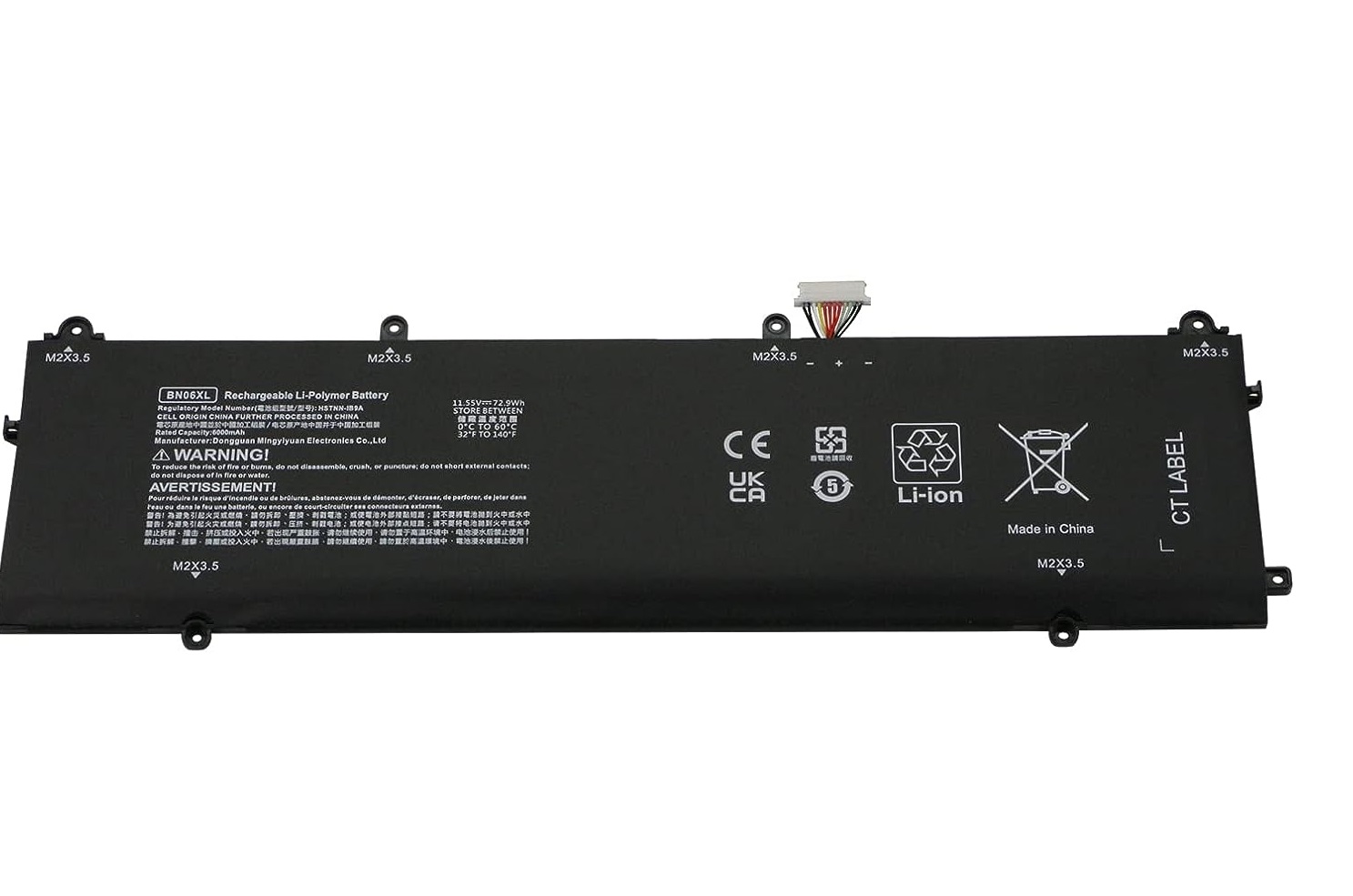 BN06XL HP Spectre X360 15-EB0083NR BN06072XL L68235-1C1 HSTNN-IB9A 9A 68299-0055 (kompatibelt batteri)