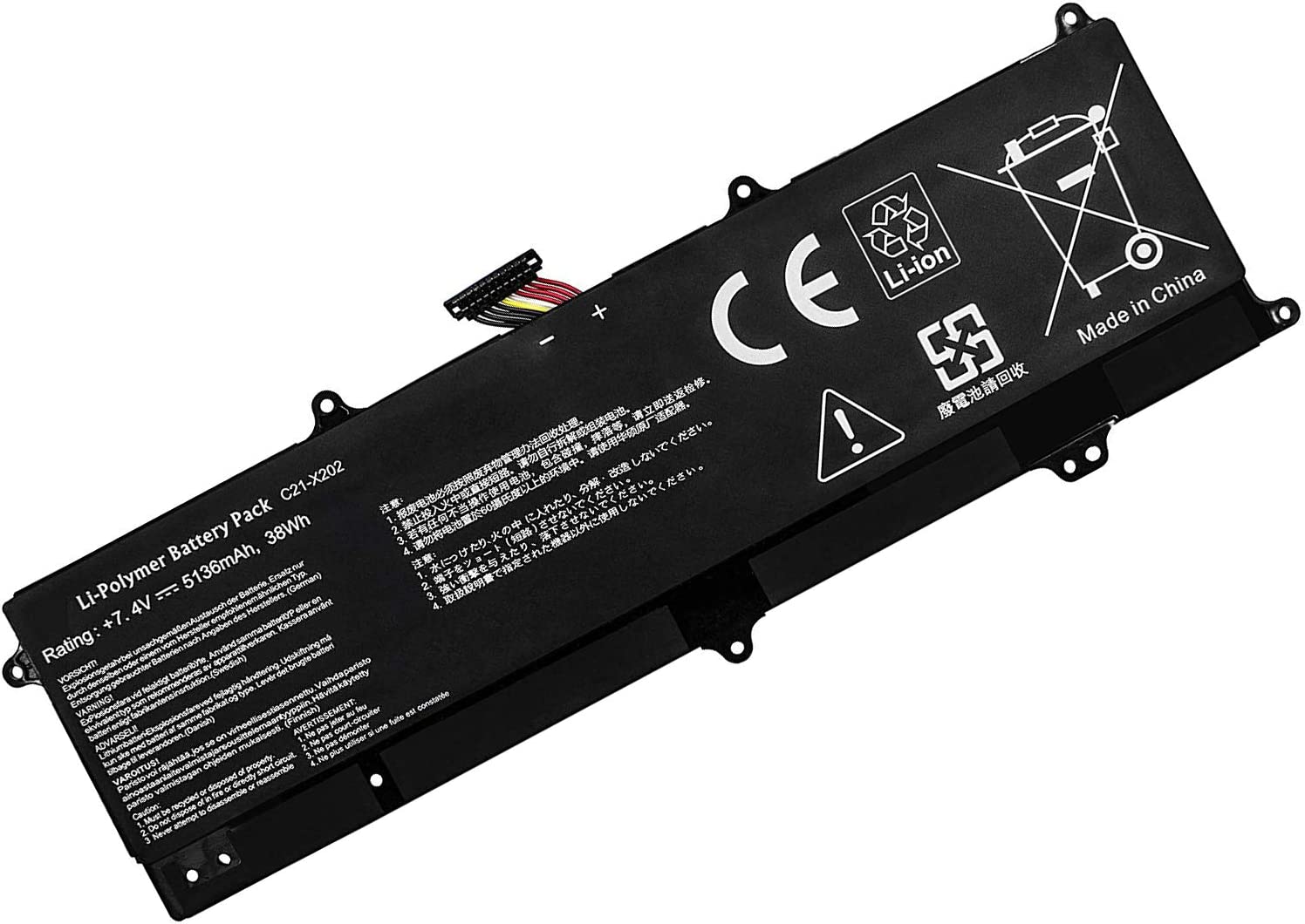 Asus F201E-KX052DU X201E-KX003D X201E-KX042D (kompatibelt batteri)