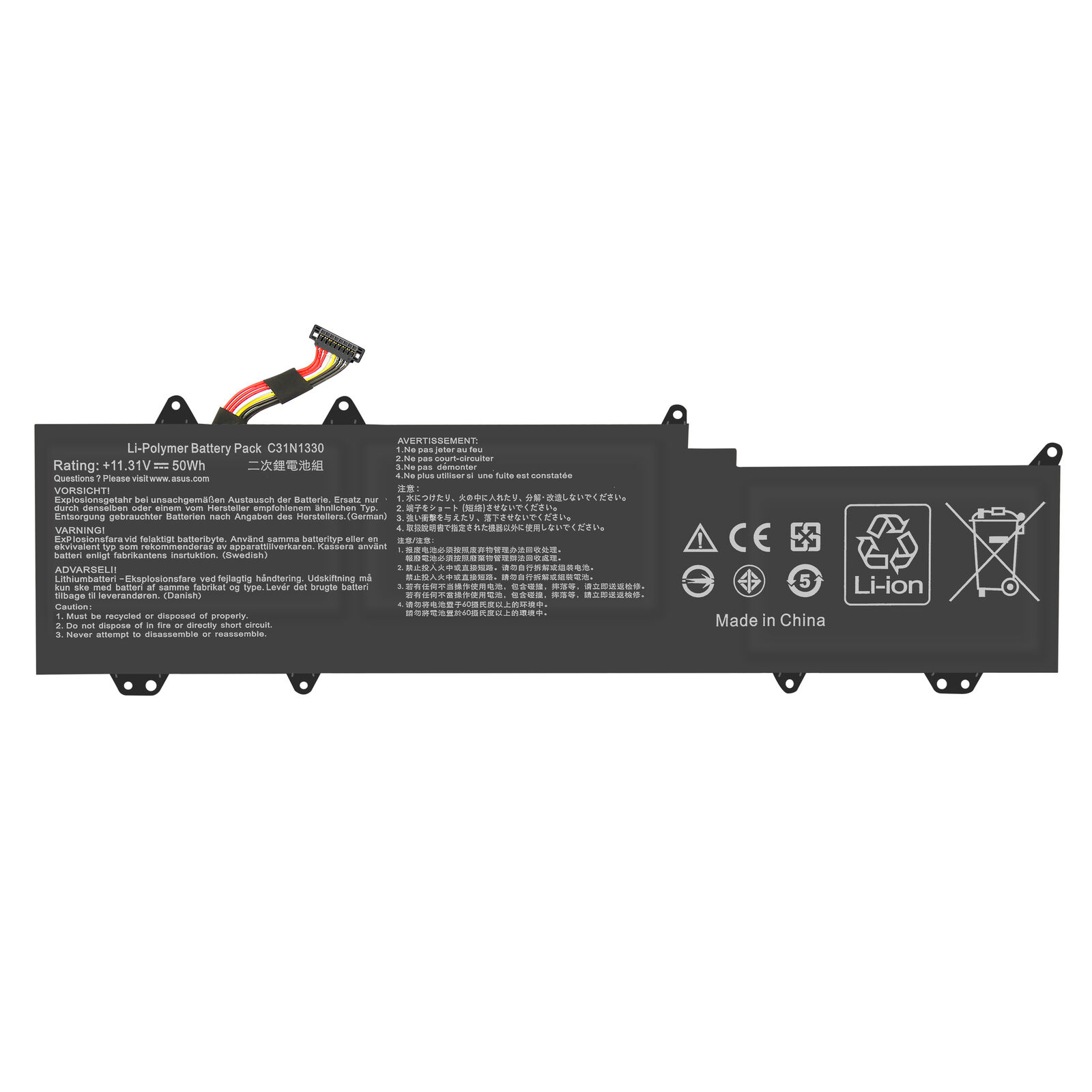 C31N1330 ASUS ZenBook UX32LA UX32LN UX32LN-1A UX32LA-R3025H (kompatibelt batteri)