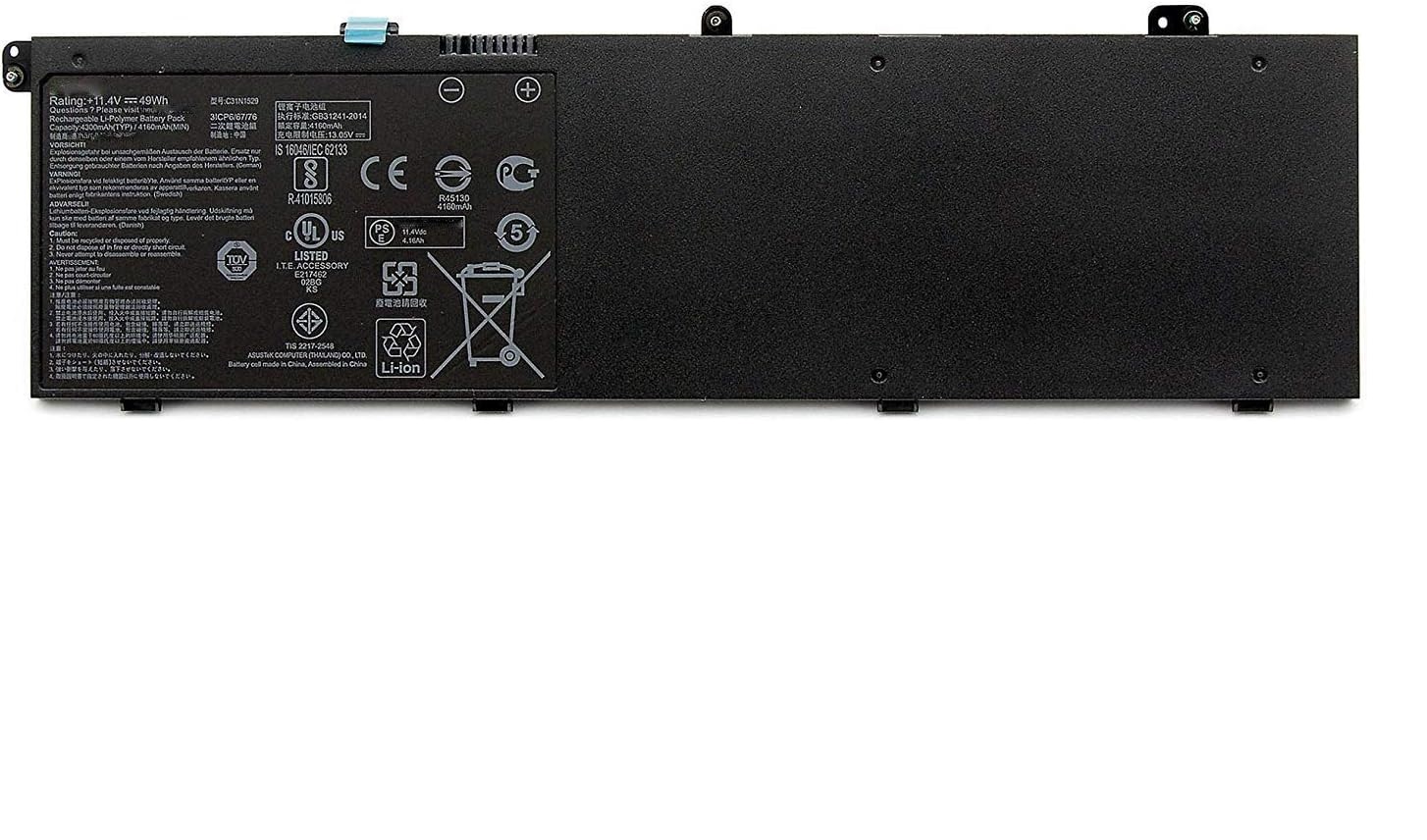 C31N1529 C31P0C1 C31POC1 ASUS B8230 B8230UA BU203U B8230U (kompatibelt batteri)
