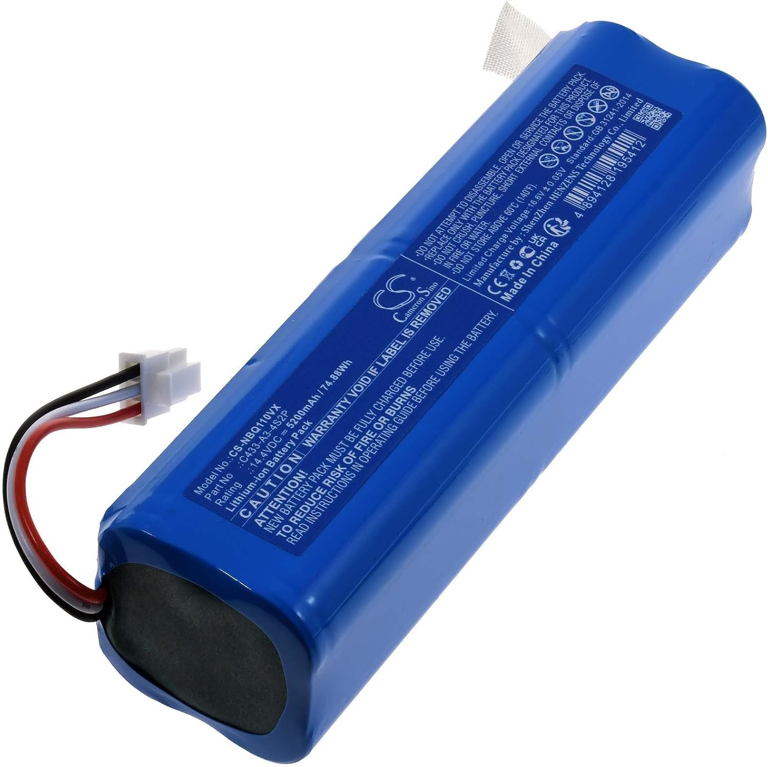 ECOVACS Deebot 900,700,M88,DE33,DE35,DG710,DG716,Deebot OZMO 610,901,902 (kompatibelt batteri)