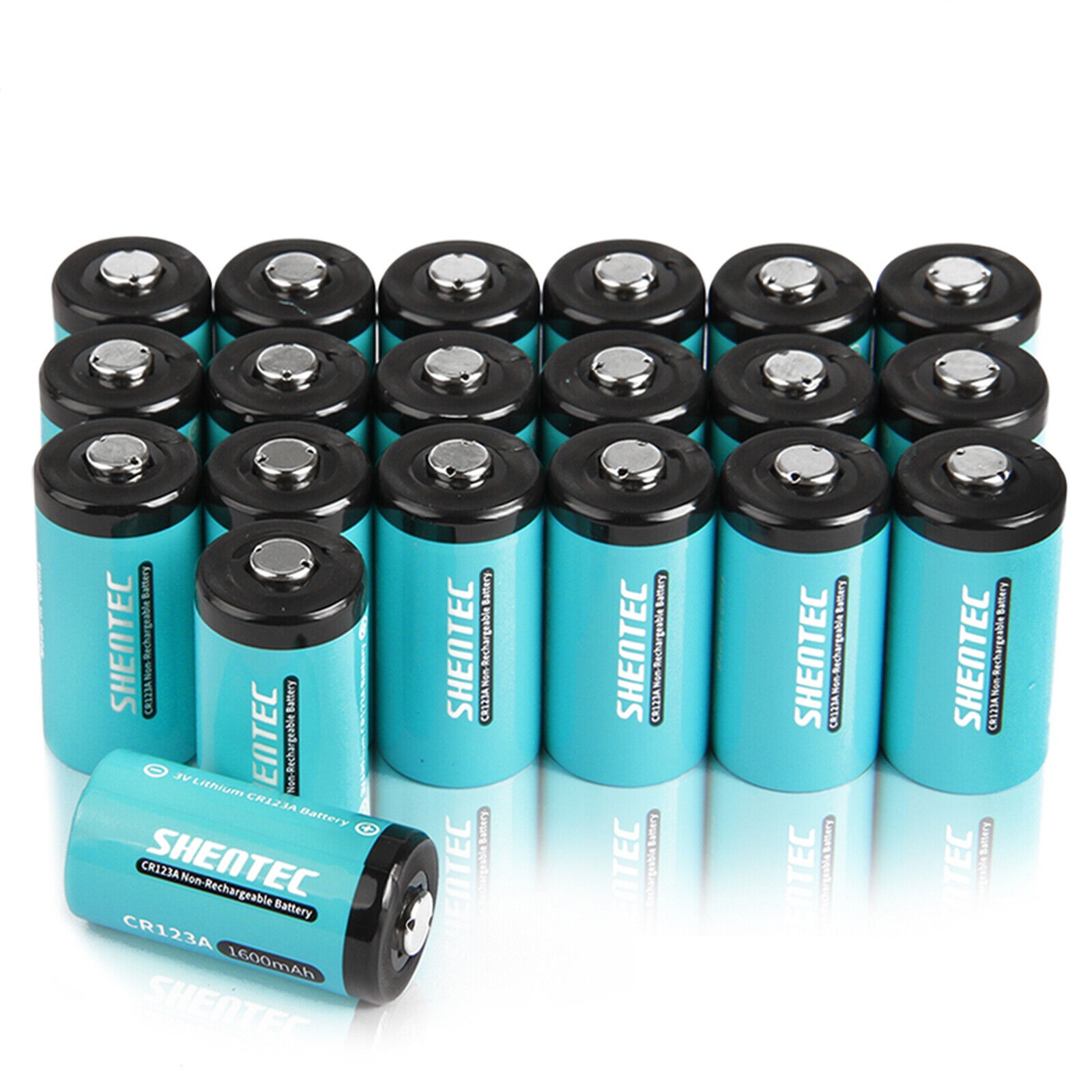 20pcs 1600mAh 3V CR123A 16340 CR123 DL123A (kompatibelt batteri)