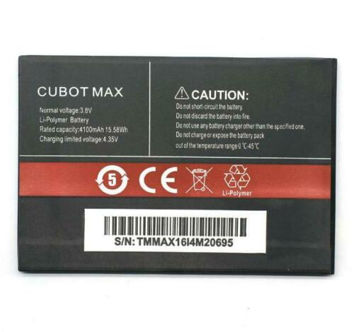 4100MAH Cubot Max Smartphone 3.8V (kompatibelt batteri)