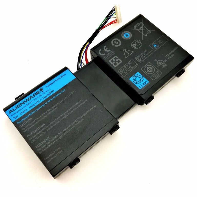 DELL Alienware 17 17X 18 18X 2F8K3 KJ2PX 0KJ2PX G33TT 0G33TT (kompatibelt batteri)