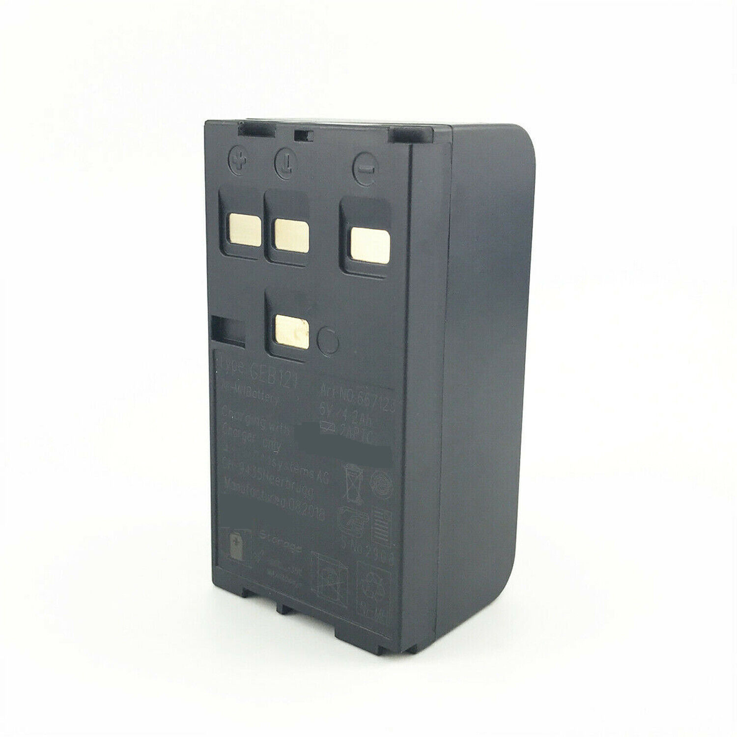 6V 4200mAh GEB121 Total Stations and Builder Theodolites (kompatibelt batteri)