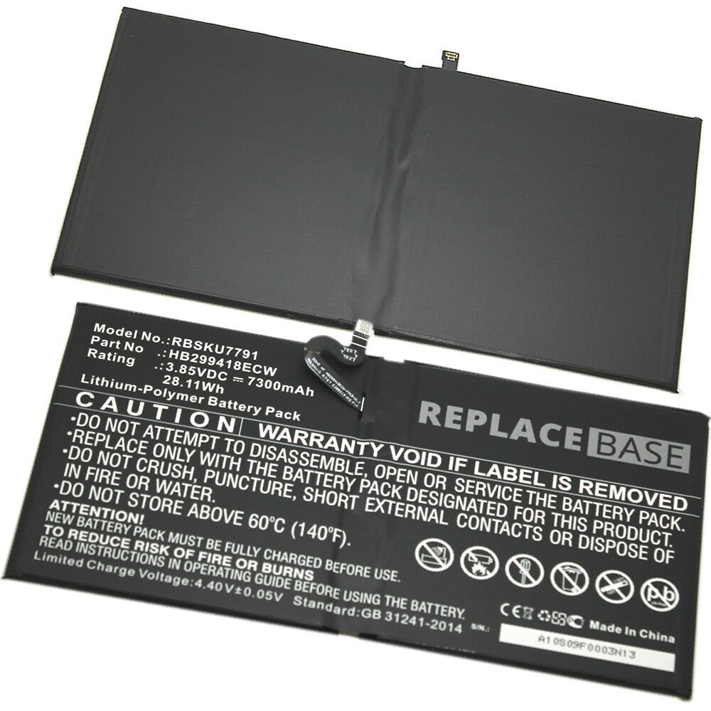7300mAh HB299418ECW Huawei MediaPad M5 10" 3.85v (kompatibelt batteri)
