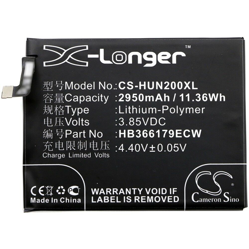 Li-Polymer Huawei Nova 2 II PIC-AL00 TL00 HB366179ECW 2950mAh (kompatibelt batteri)