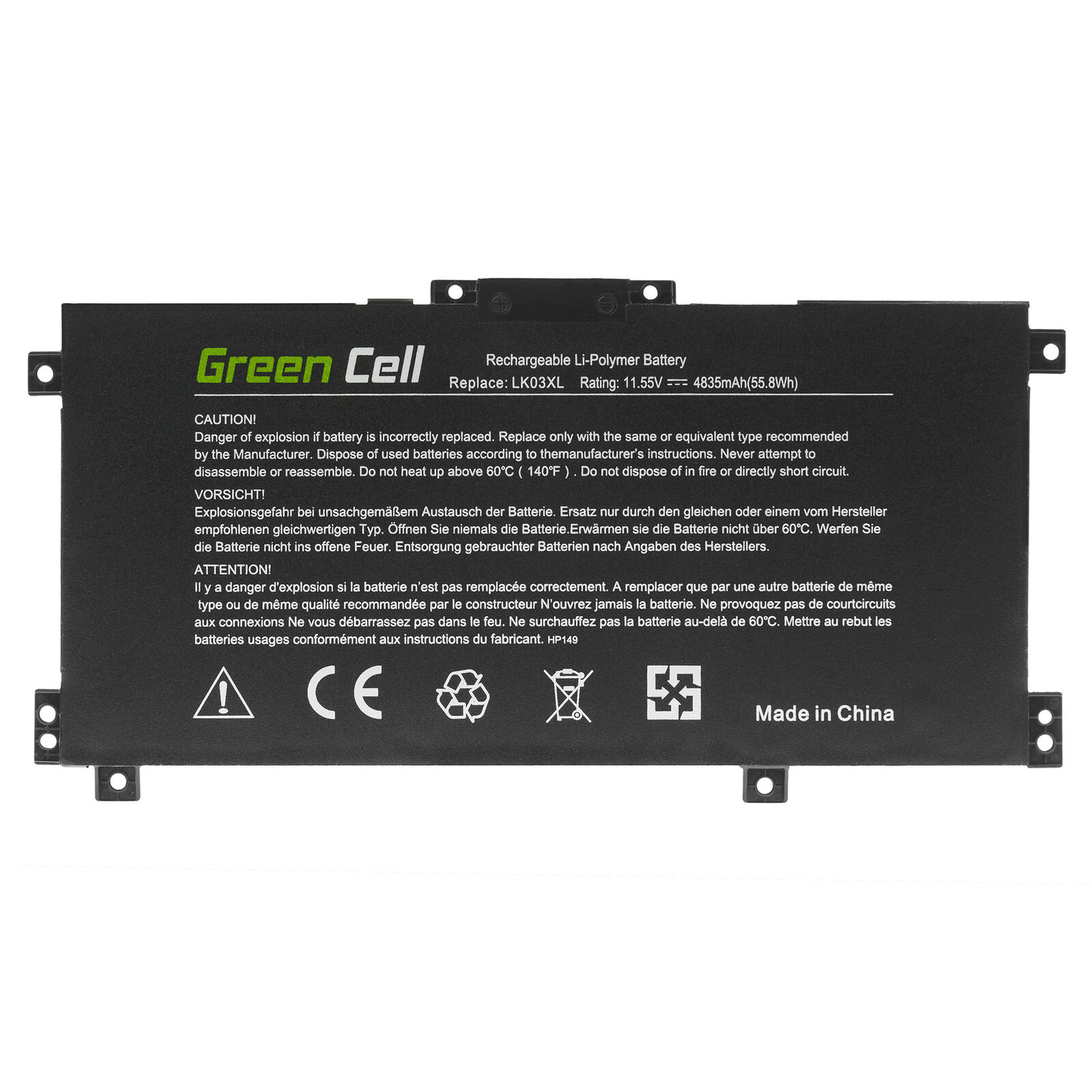 HP Envy X360 15-CN0100NG 15-CN0101NG 15-CN0102NG 15-CN0107NB (kompatibelt batteri)