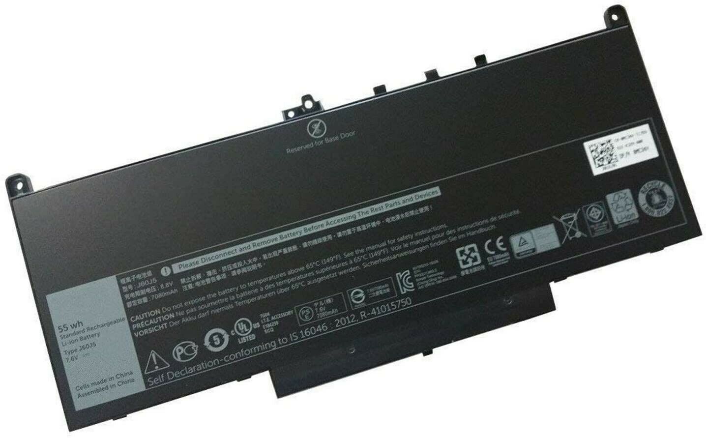 7.6V 242WD J60J5 MC34Y 1W2Y2 0MC34Y Dell Latitude E7270 E7470 (kompatibelt batteri)