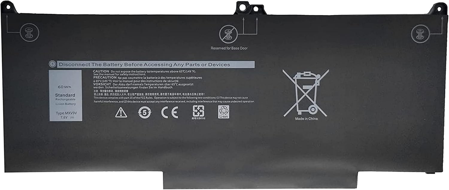 MXV9V Dell Latitude E5300 E5310 E7300 E7400,Latitude 5300 2-in-1/5310 2-in-1 (kompatibelt batteri)