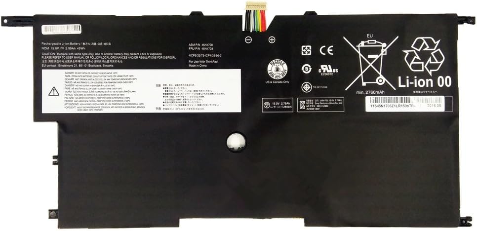 15V 45Wh Lenovo Thinkpad X1 Carbon Gen 2 20A7 20A8 3444 3448 3460 (kompatibelt batteri)