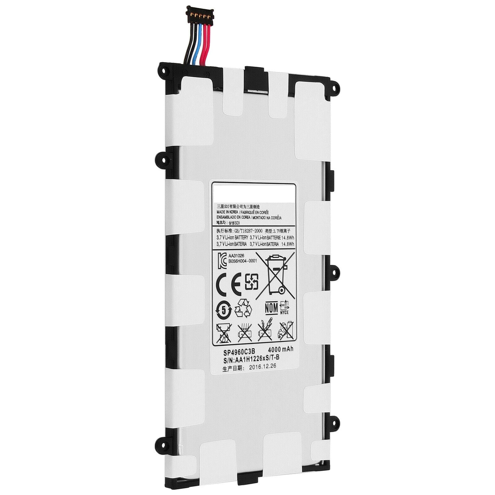 SP4960C3B Galaxy Tab 2 7.0 GT-P3100 P3110 P3105 P3113 P6200 (kompatibelt batteri)