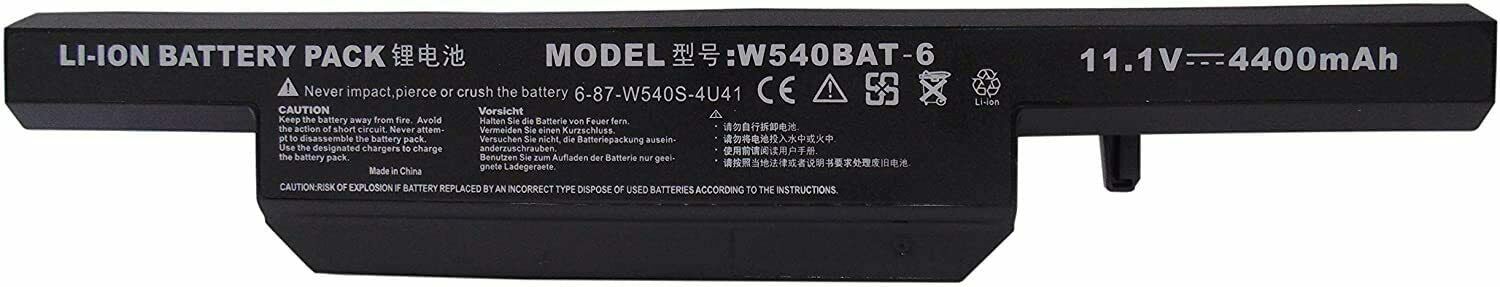 W540BAT-6 CLEVO W55EU Aquado M1519 Terra 1529h W550EU W550SU (kompatibelt batteri) - Klicka på bilden för att stänga