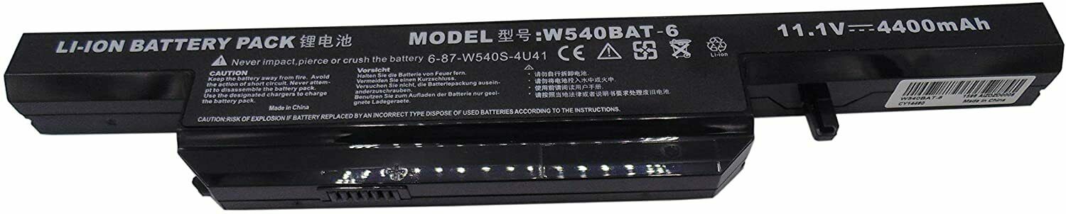 W540BAT-6 CLEVO W55EU Aquado M1519 Terra 1529h W550EU W550SU (kompatibelt batteri) - Klicka på bilden för att stänga